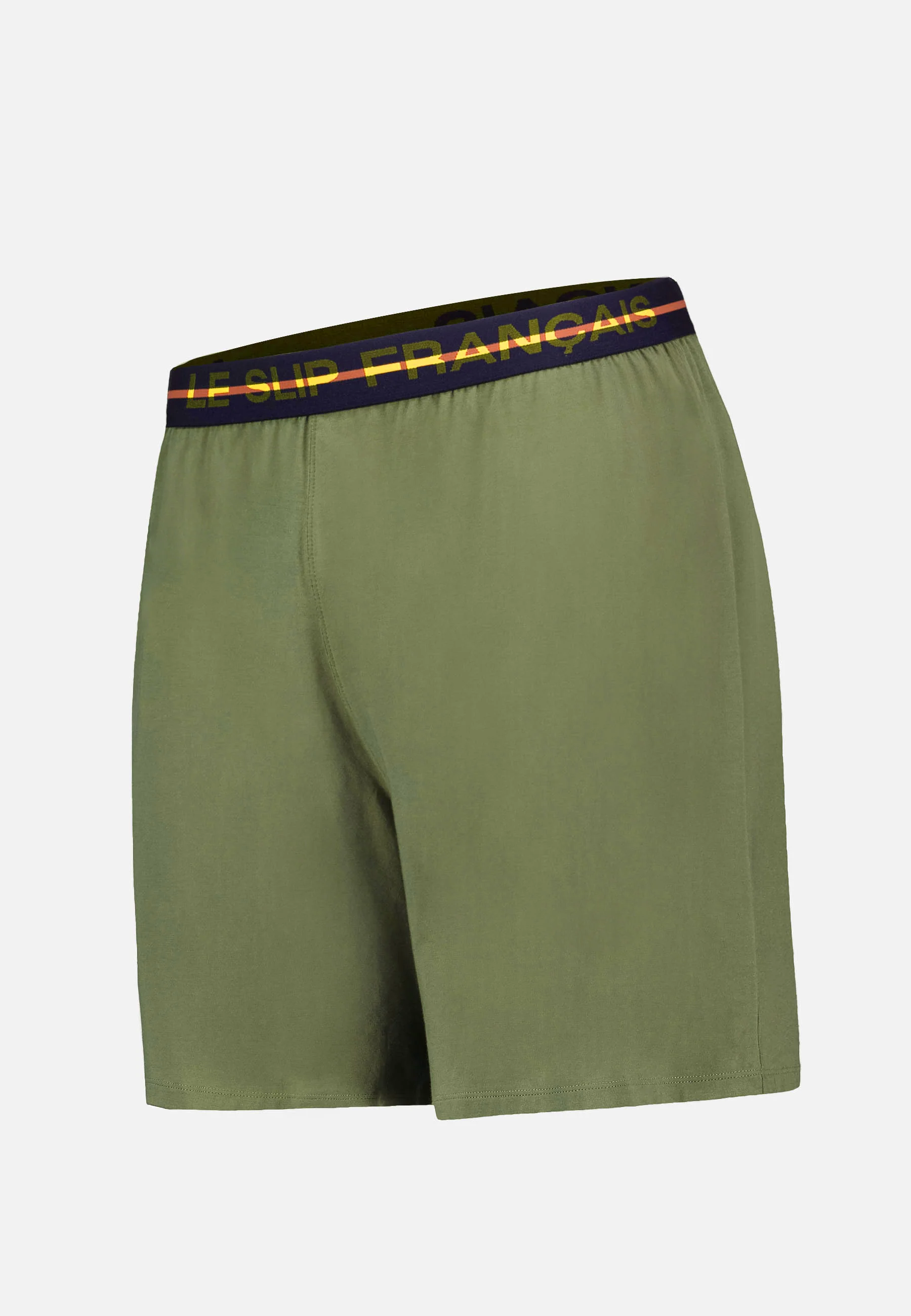 Bas de pyjamas court vert en coton - Invincible Kaki Veronese - Image 6