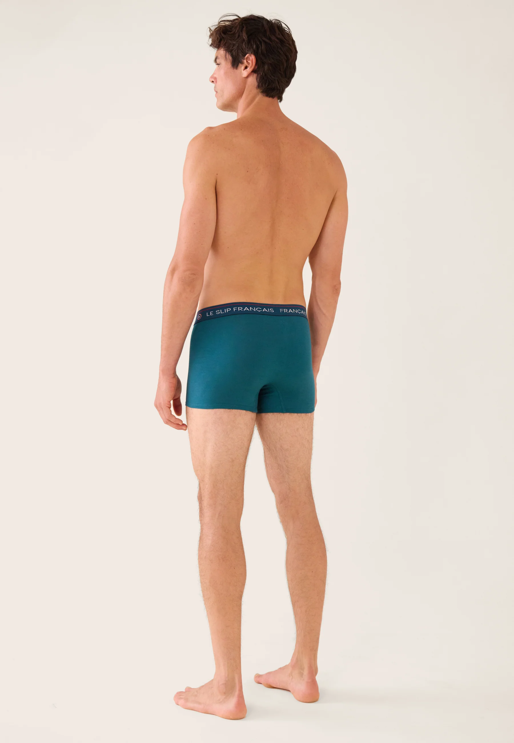 Boxer bleu en coton - Redoutable Bleu Canard - Image 3