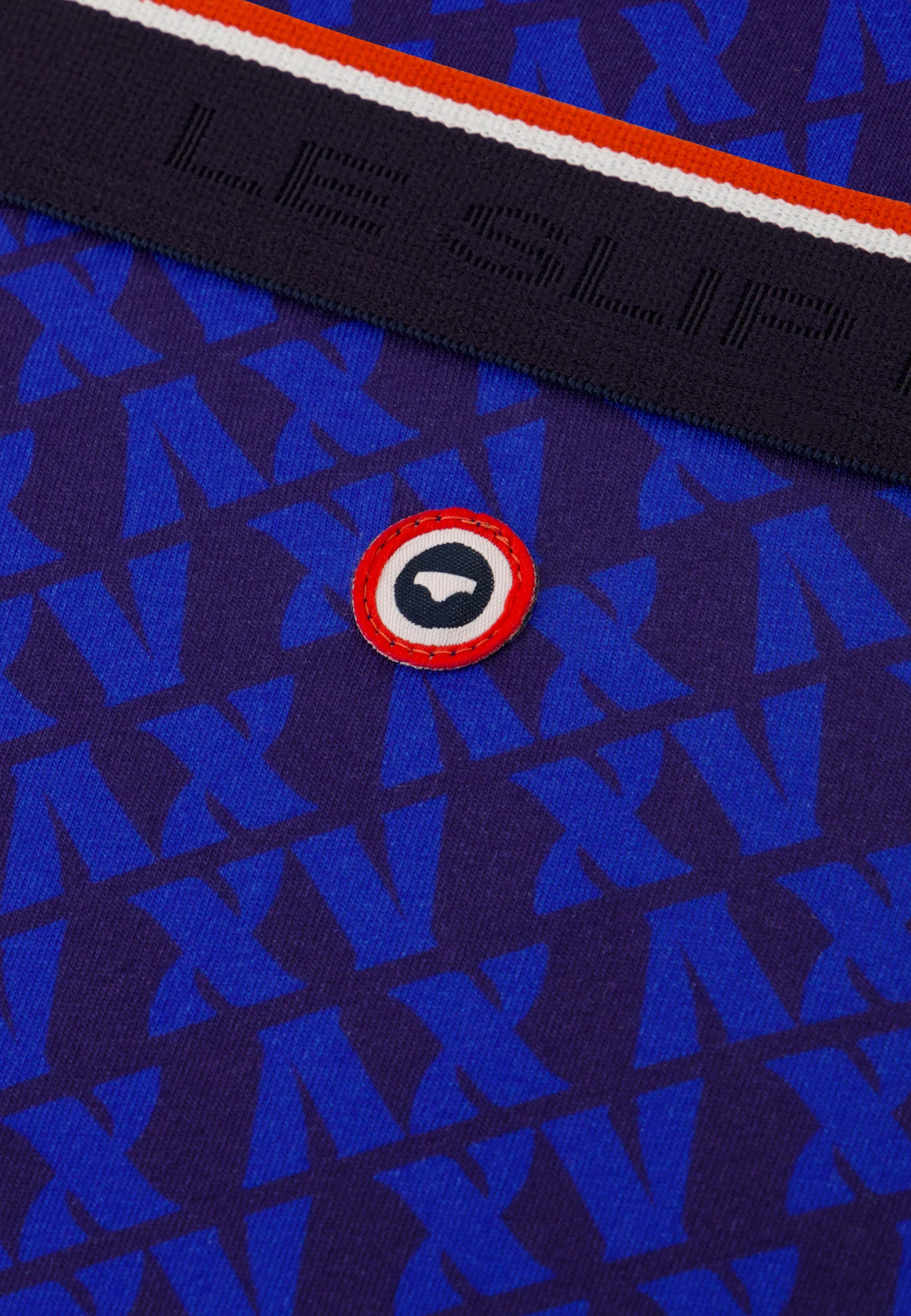 Boxer bleu marine à motif XV en coton - Marius Xv Marine - Image 6