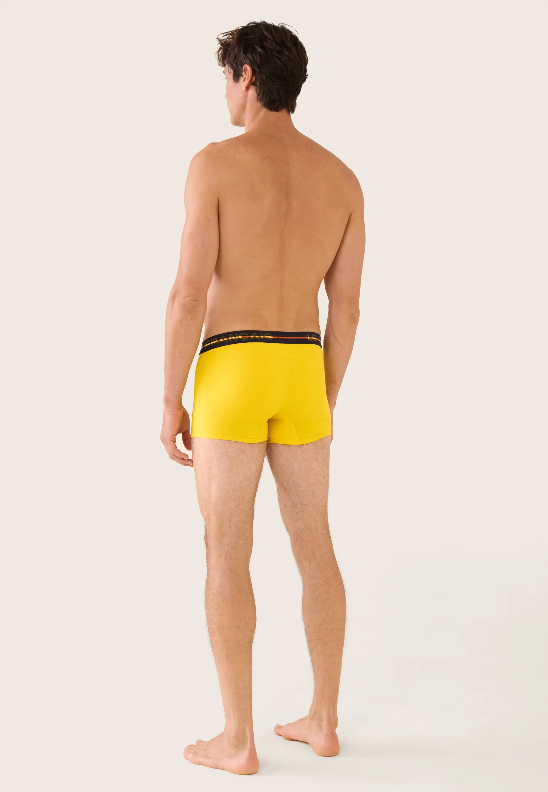 Boxer jaune en coton - Redoutable Jaune Citron - Image 3