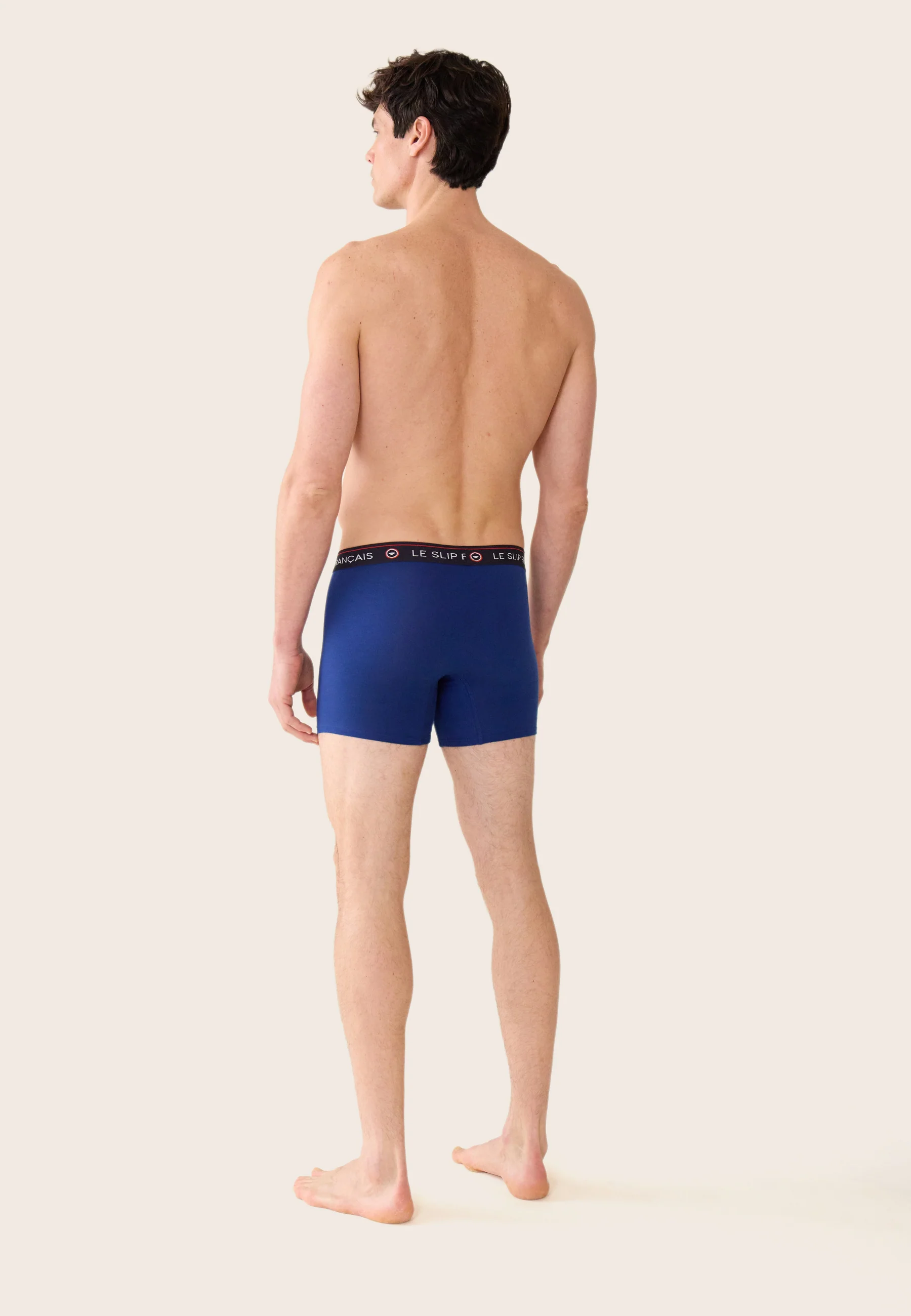 Boxer long indigo en coton - Redoutable Long Indigo - Image 3