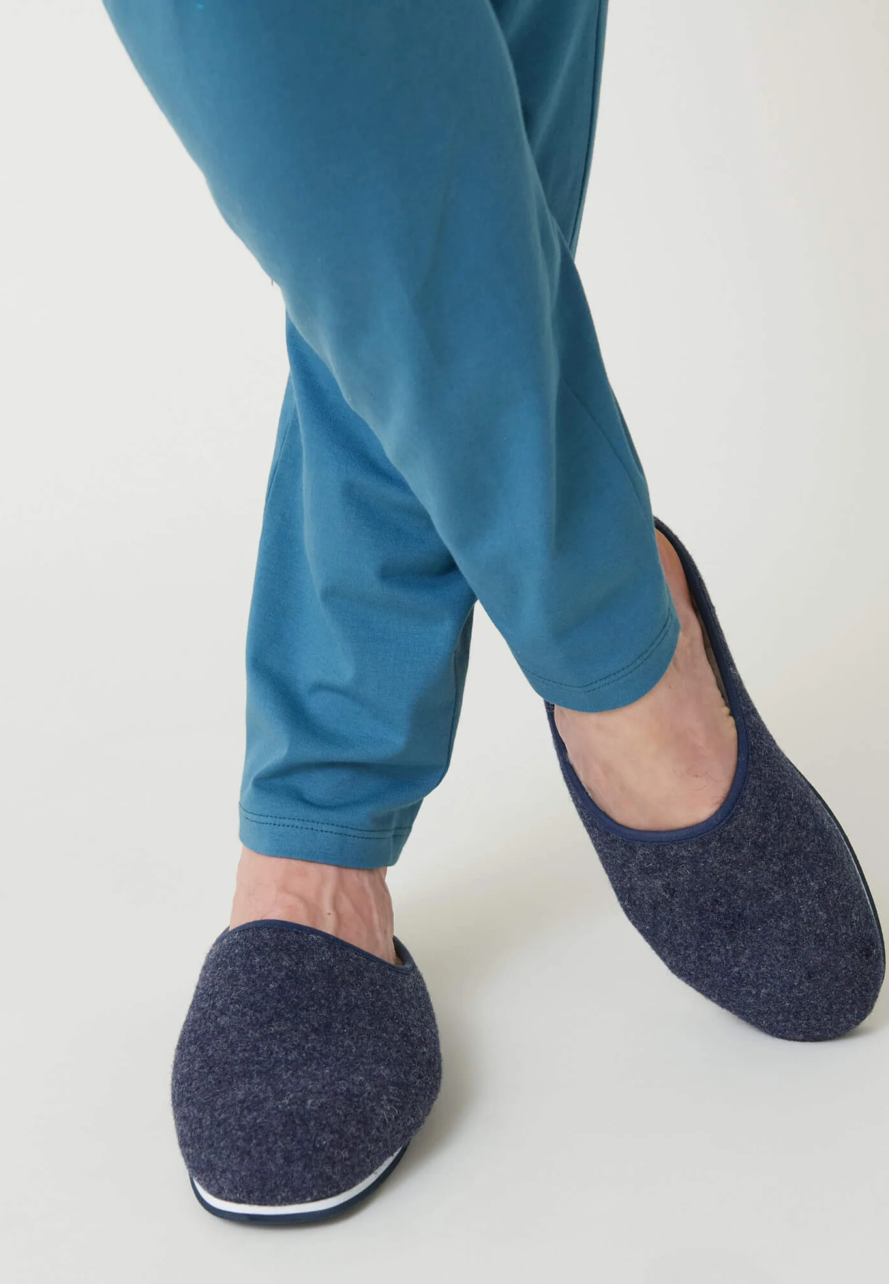 Chaussons d'intérieur en laine - Claude Marine - Image 2