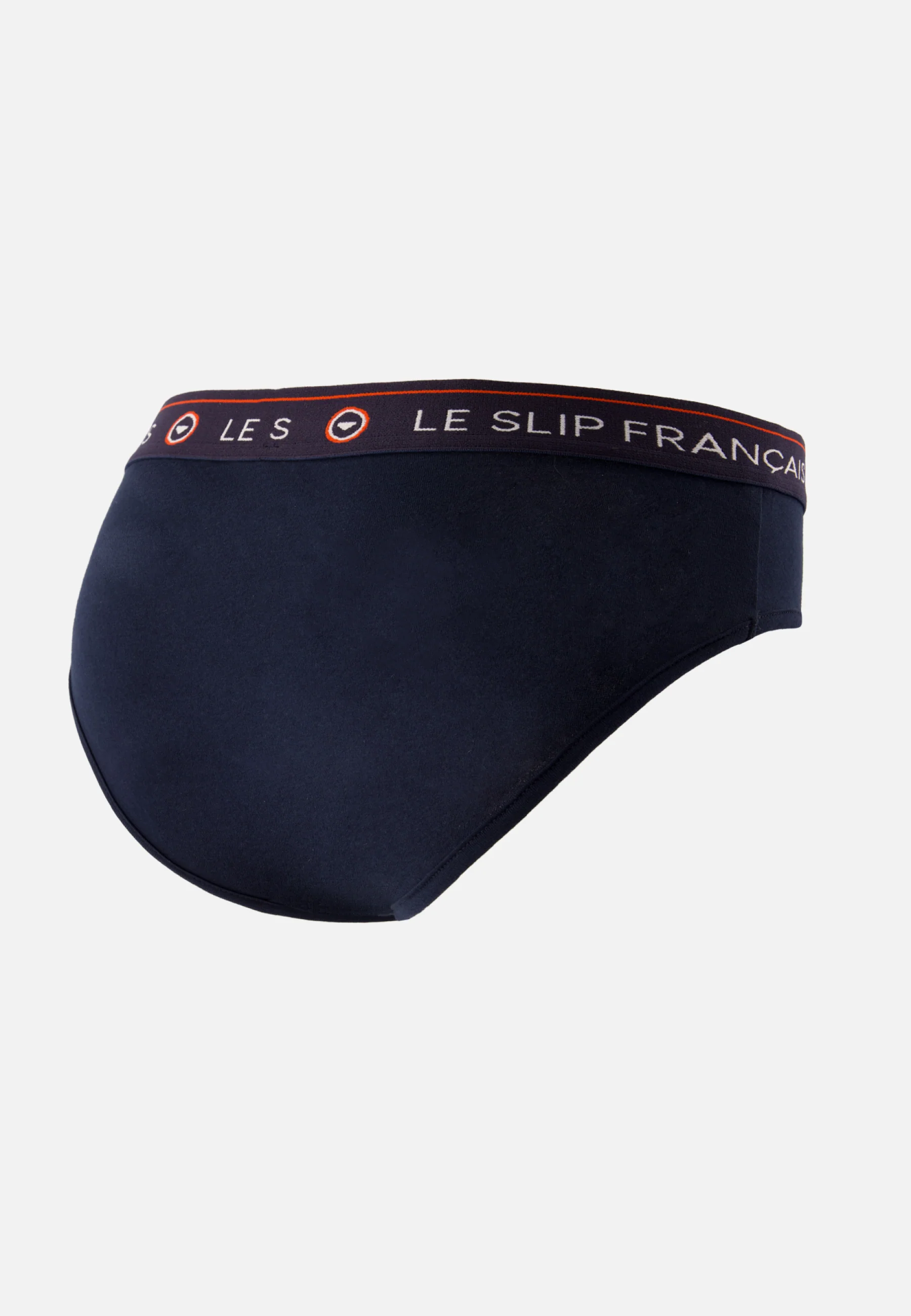Culotte taille haute bleu marine en coton - Rieuse Marine brodée Mon Amour - Image 5