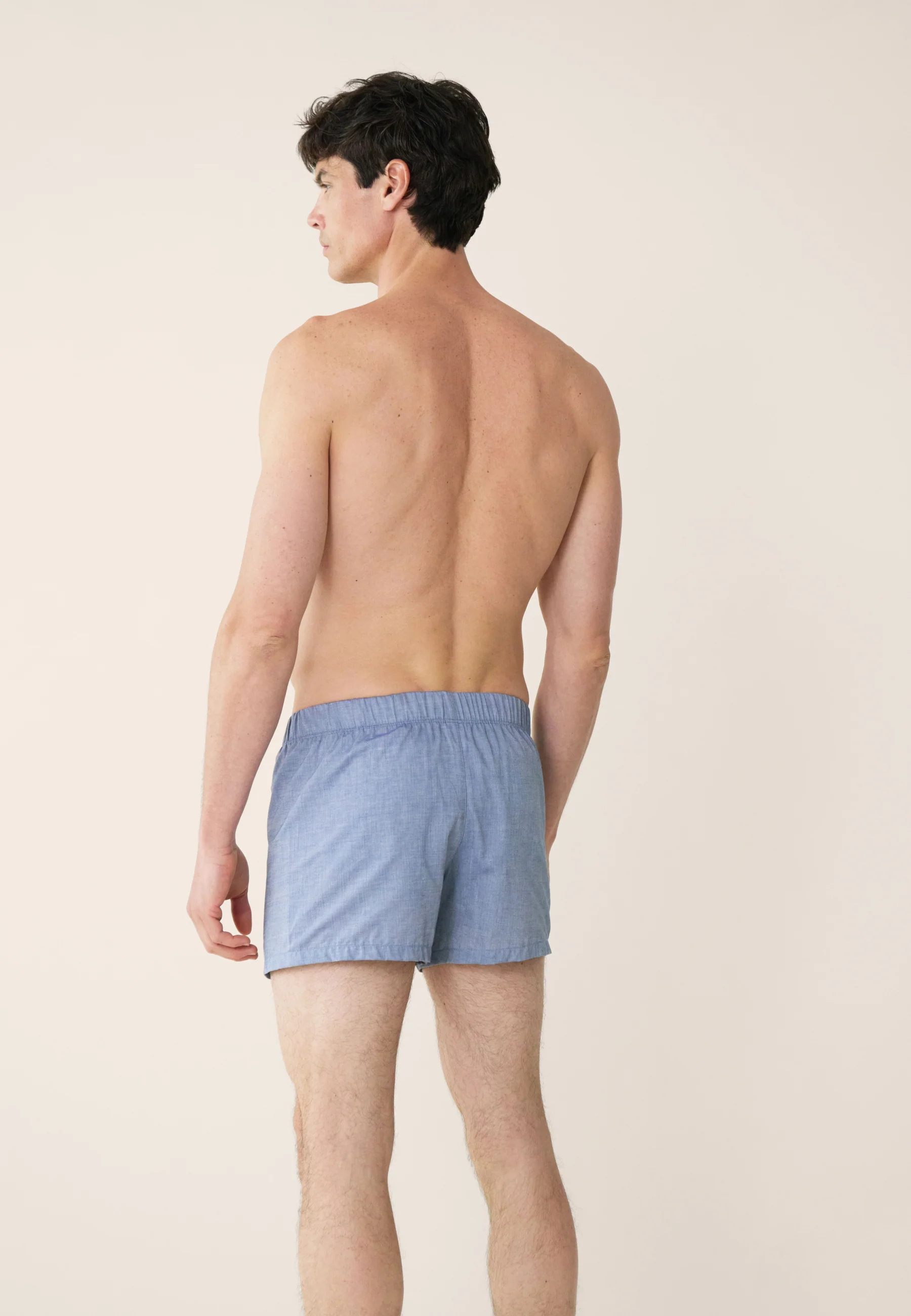 Caleçon bleu jean en coton - Jacques Chambray - Image 3
