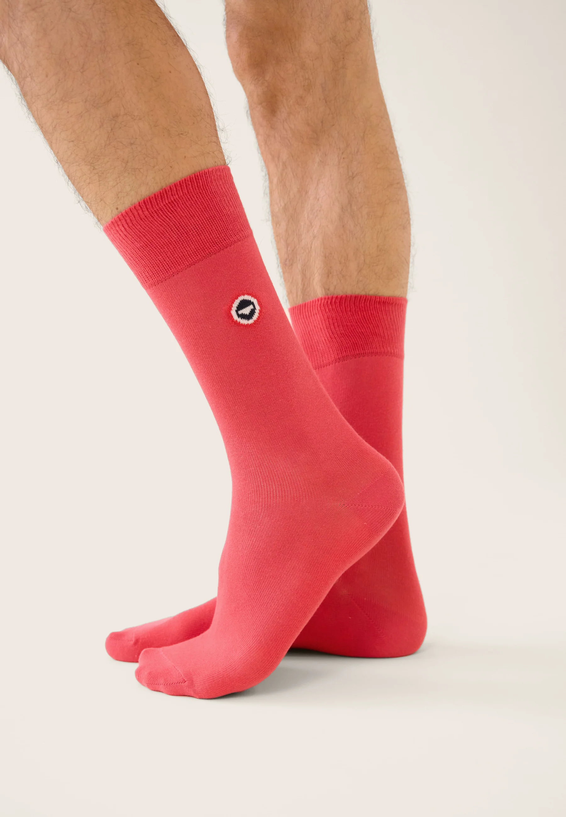 Lot de 10 chaussettes mi-hautes - Chaussettes Marine, Rose Cerise, Bleu Canard, Blanc, Vert Azur, Bleu Nautique, Marine Rayures Blanches, Gris Anthracite et Gris Clair - Image 3