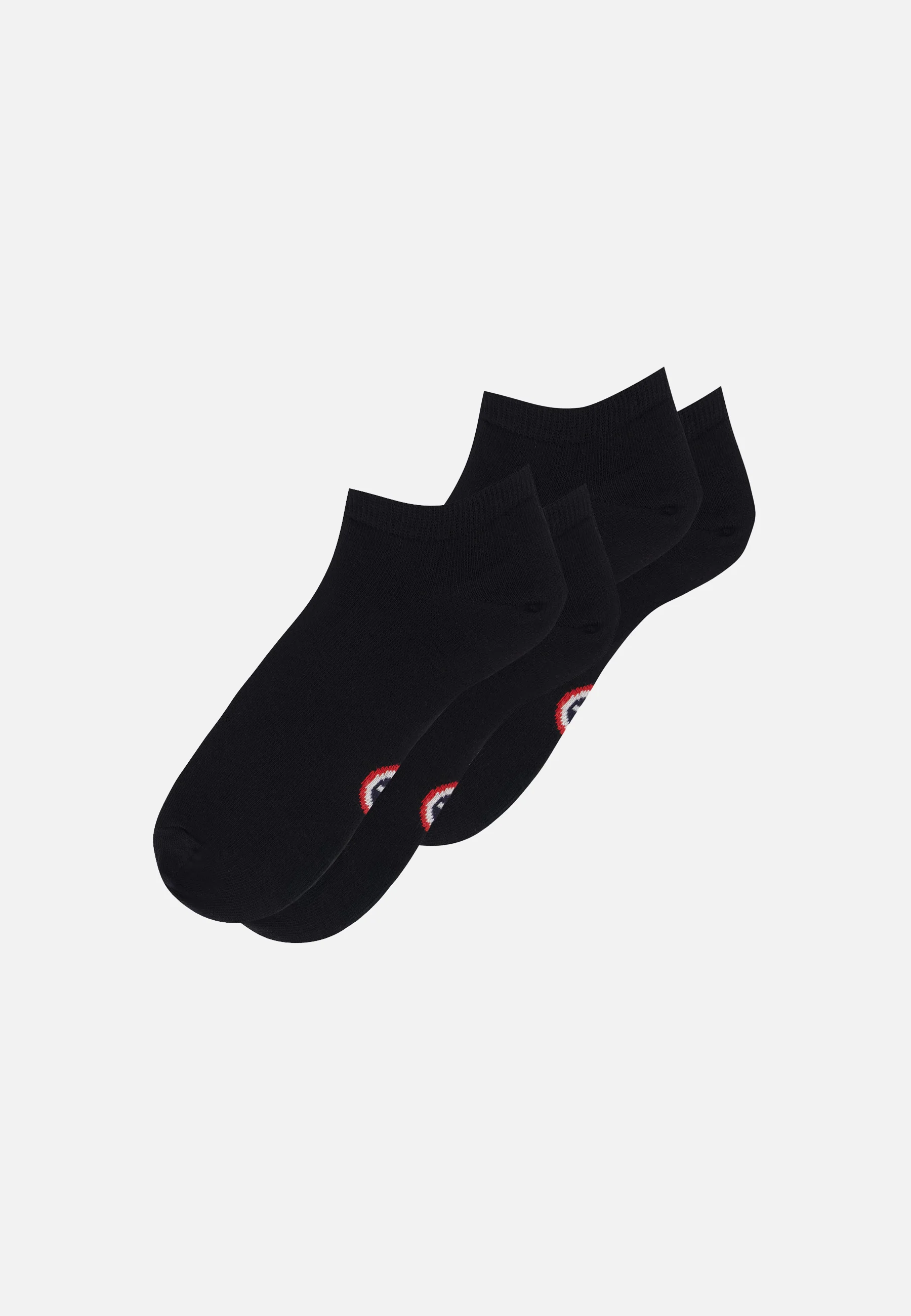 Lot de 2 chaussettes basses en coton - Chaussettes noires