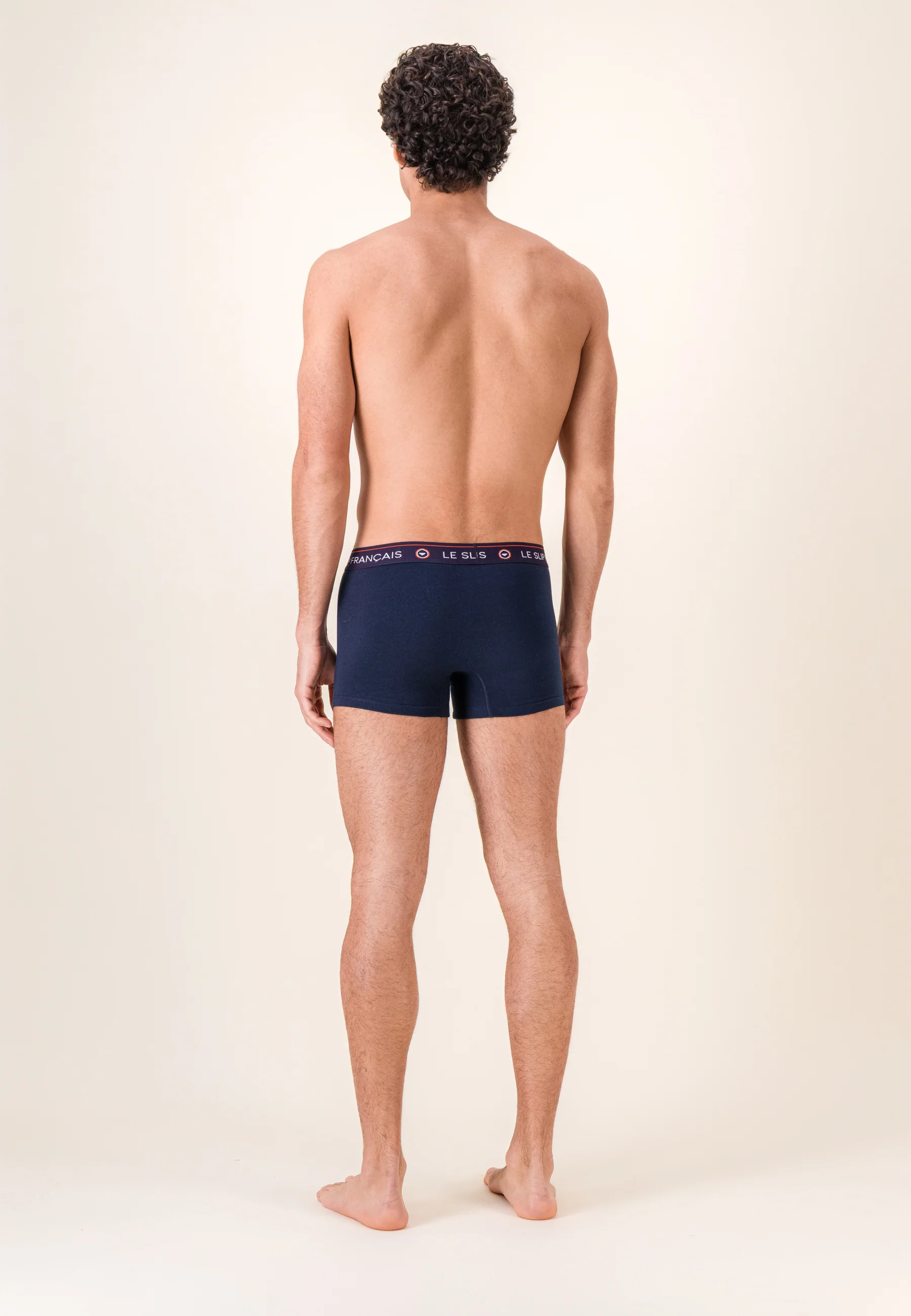 Lot de 3 boxers en coton - Boxers France En Slip Bleu Jean Marine - Image 6