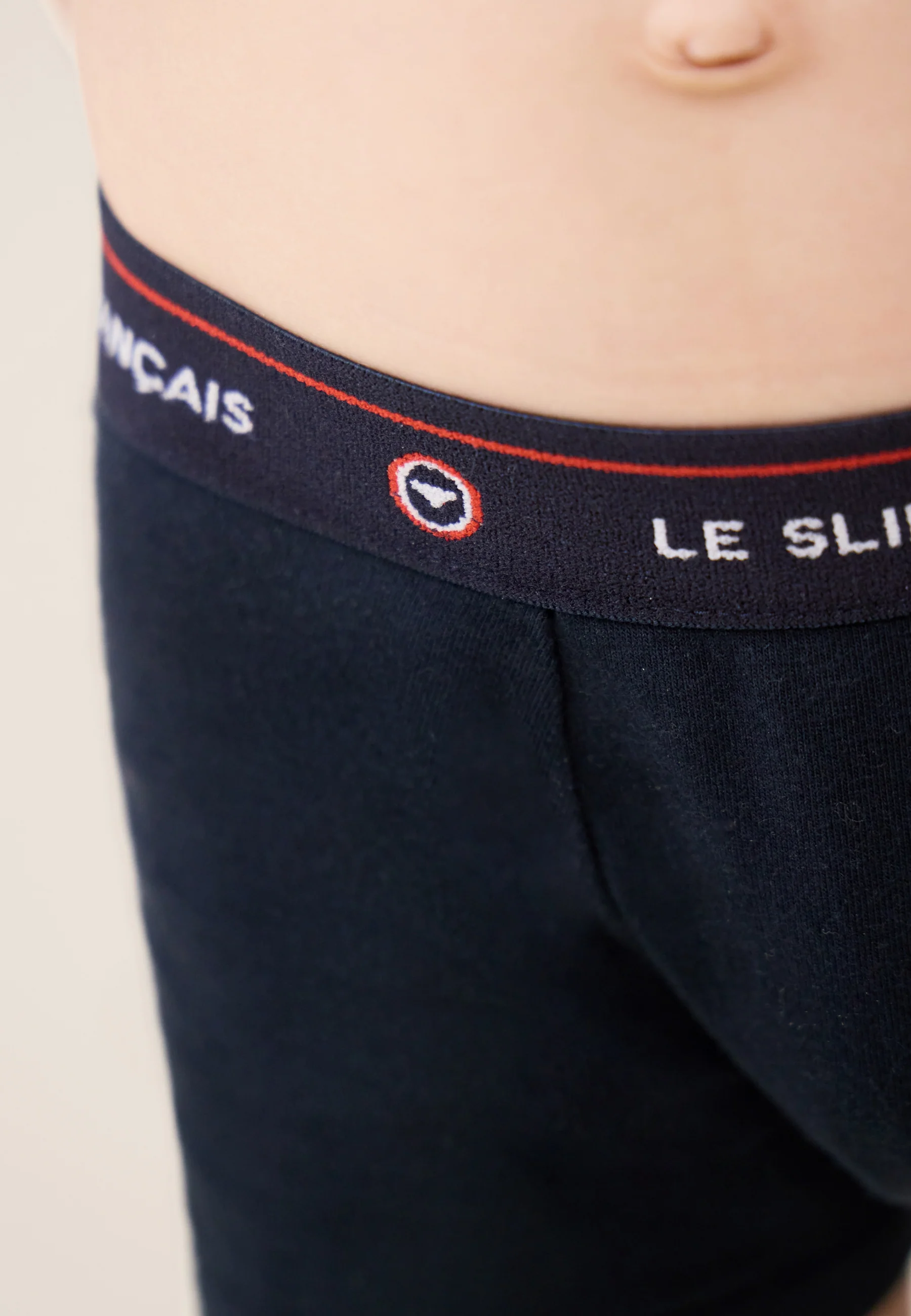 Lot de 3 Boxers Enfant en coton - Boxers Marine Blanc Marinière - Image 3