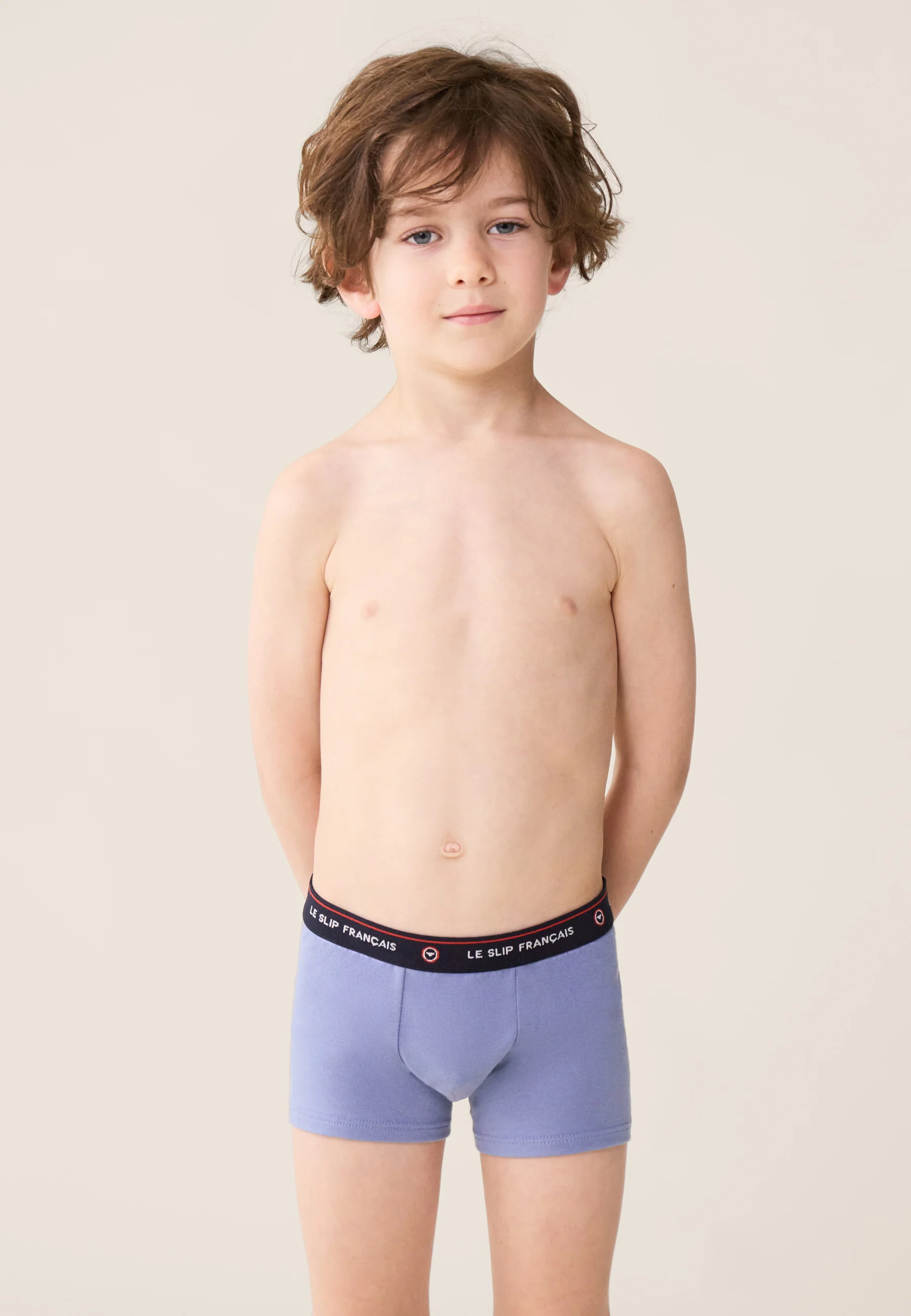 Lot de 7 boxers enfants en coton - Boxers Blanc Confetti Bleu Nautique Marine Marinière Bleu Jean Bleu Fluo - Image 5