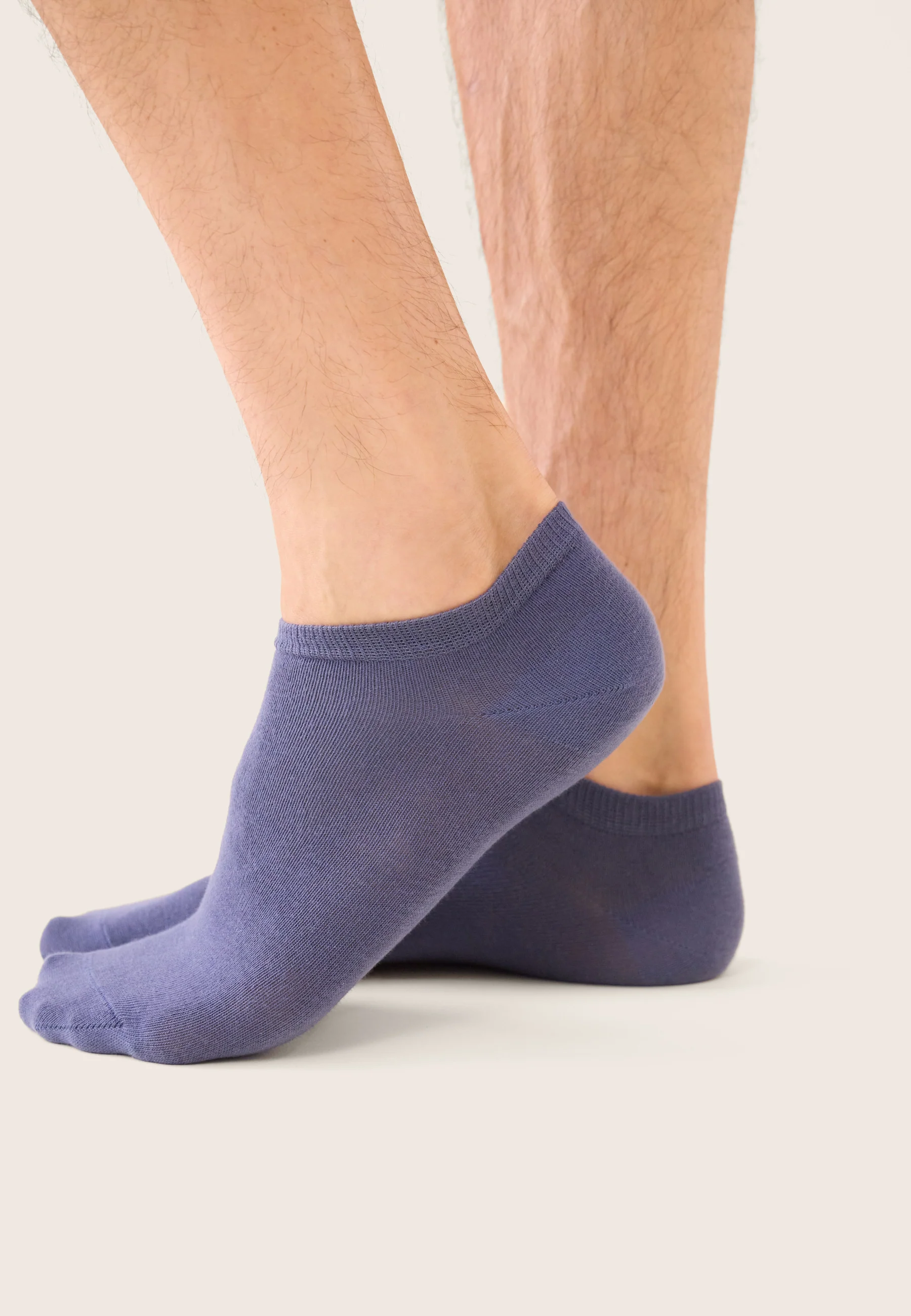 Lot de 7 chaussettes basses en coton - Chaussettes Noir Blanc Acier - Image 4