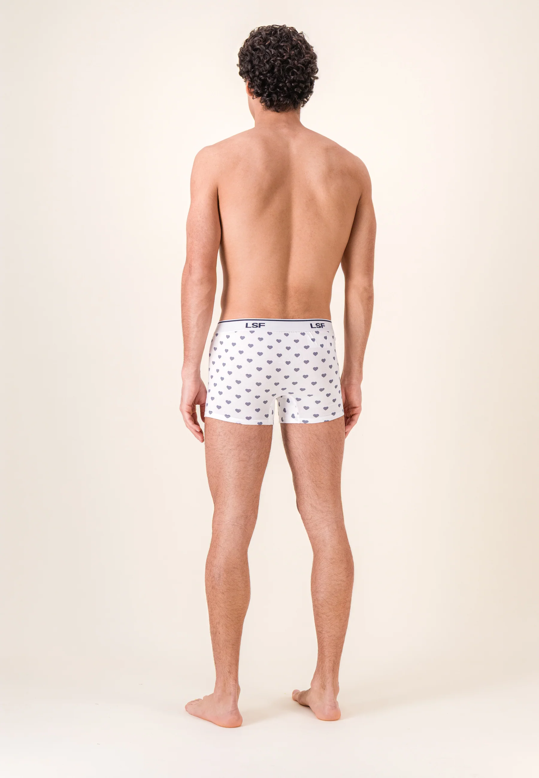 Boxer à coeur bleu marine en coton - Marius Petit Coeur Marine - Image 3