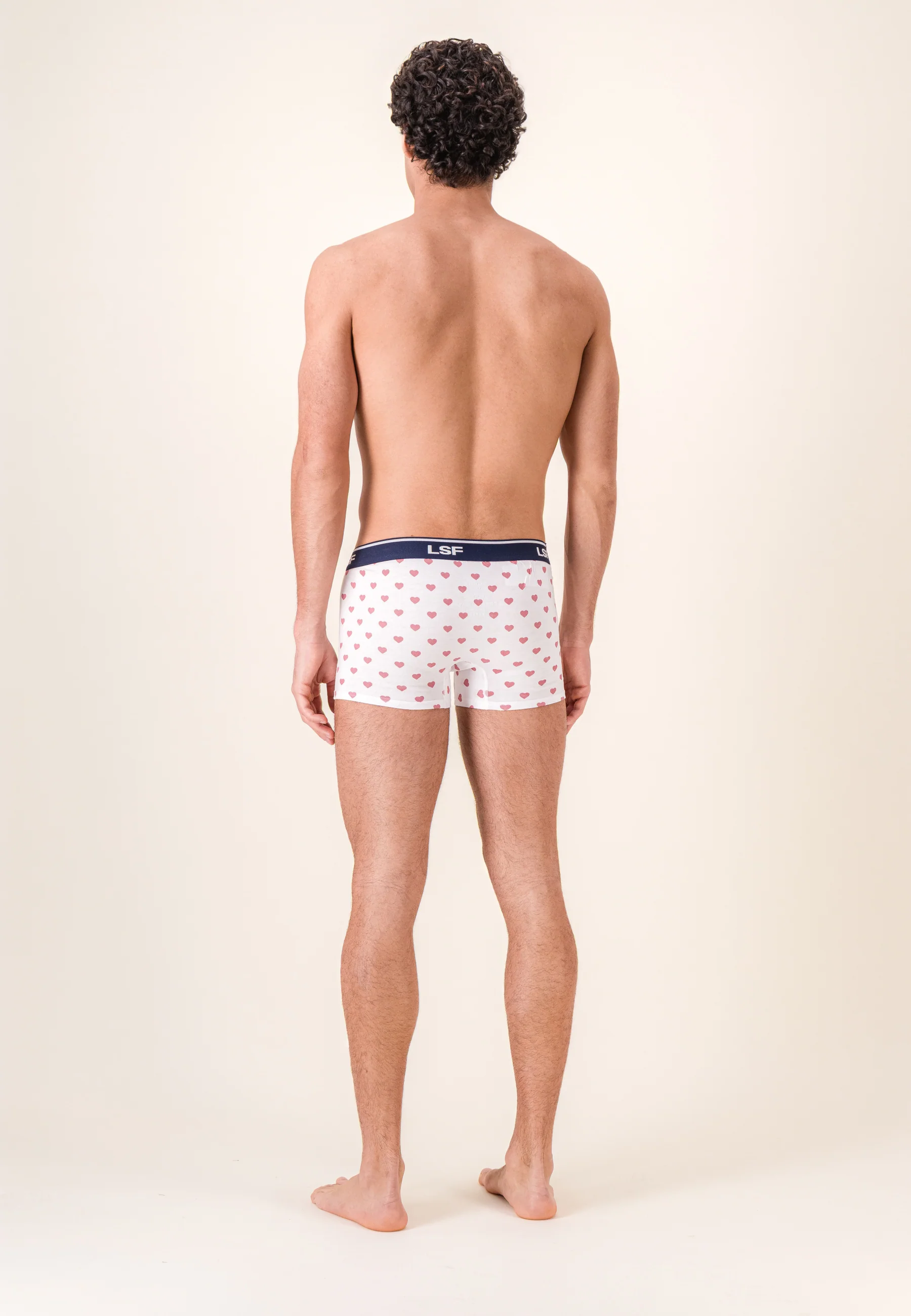 Boxer à coeur rouge en coton - Marius Petit Coeur Rouge Cerise - Image 3