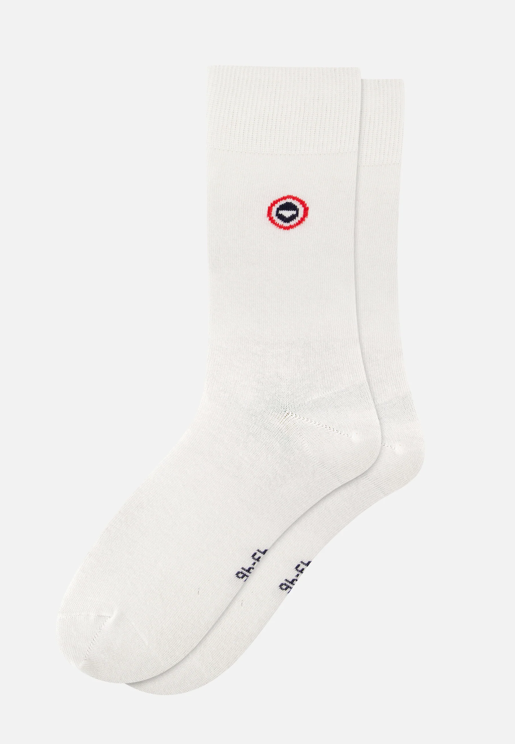 Lot de 7 chaussettes mi-hautes en coton - Chaussettes Marine Acier Rouge Blanc Rayures Marine - Image 3
