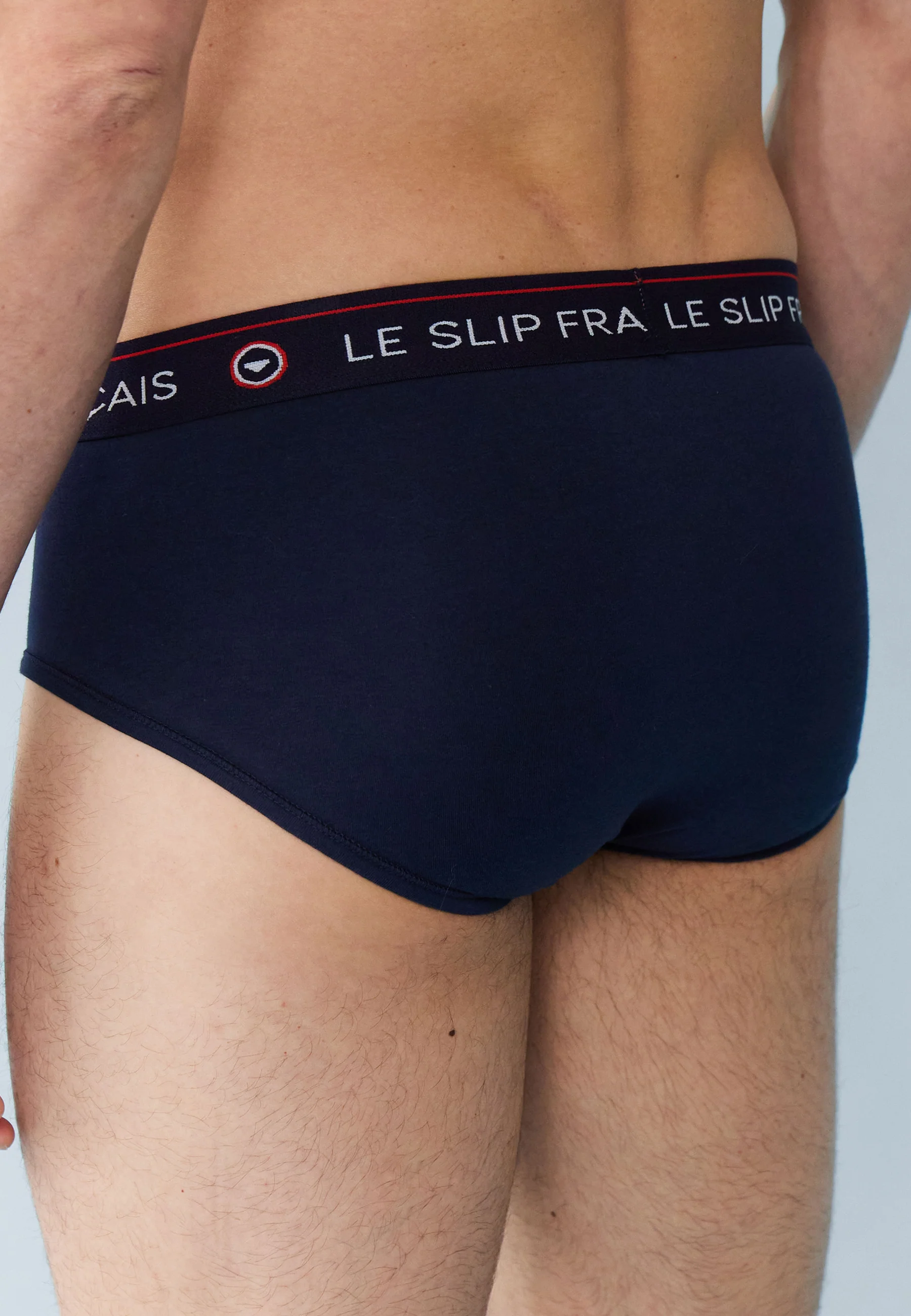 Slip bleu marine en coton - Intrépide Marine Brodé Mon Amour - Image 5