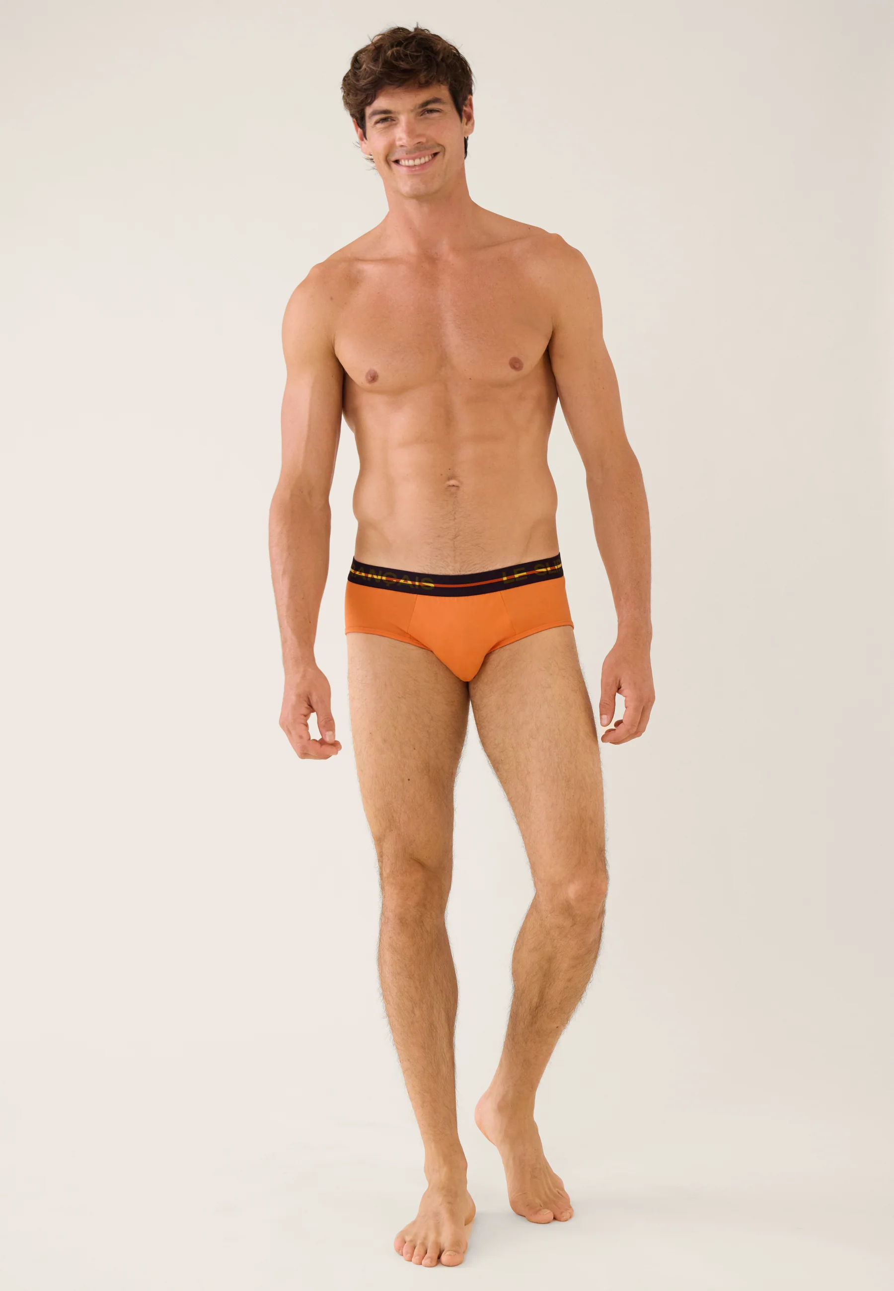 Slip orange en coton - Intrépide Orange Pur - Image 4
