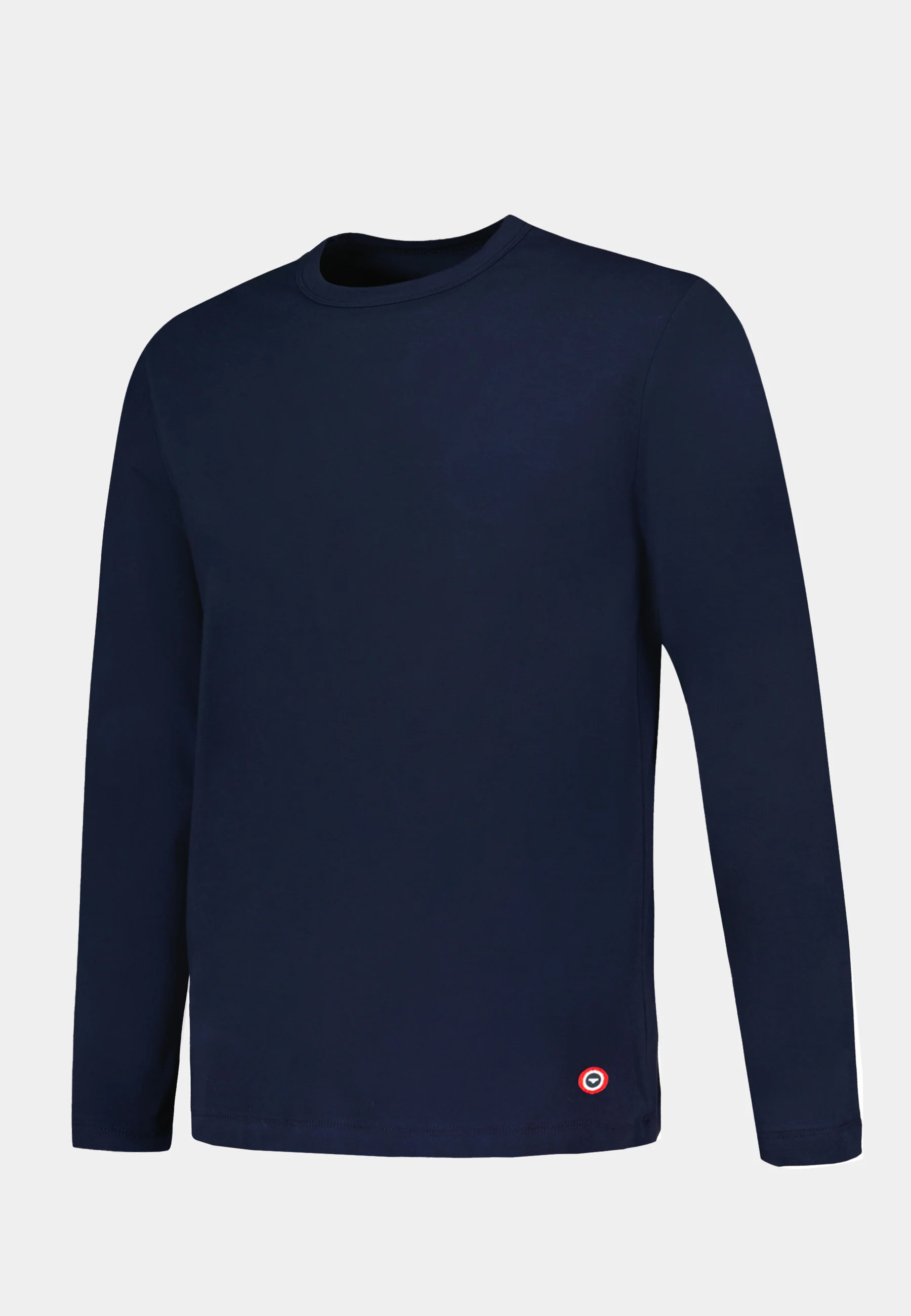 T-shirt homme bleu marine à manches longues en coton - Superbe Marine Lsf - Image 5