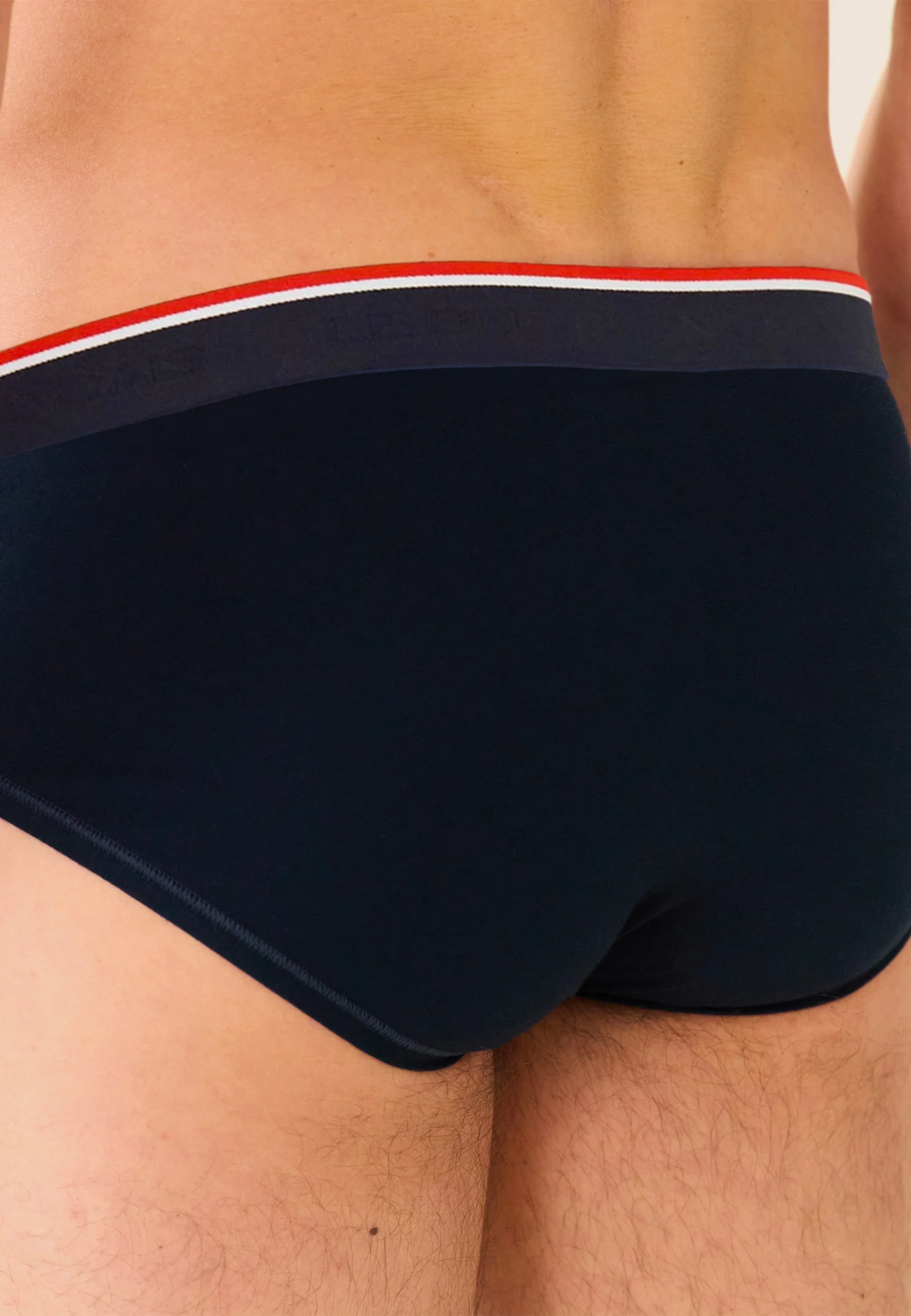 Slip bleu marine brodé en coton - Terrible Bleu Amour - Image 4